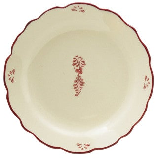 Stoneware Scalloped Plate