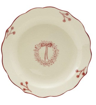 Stoneware Scalloped Plate