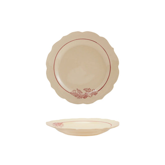 Stoneware Scalloped Plate