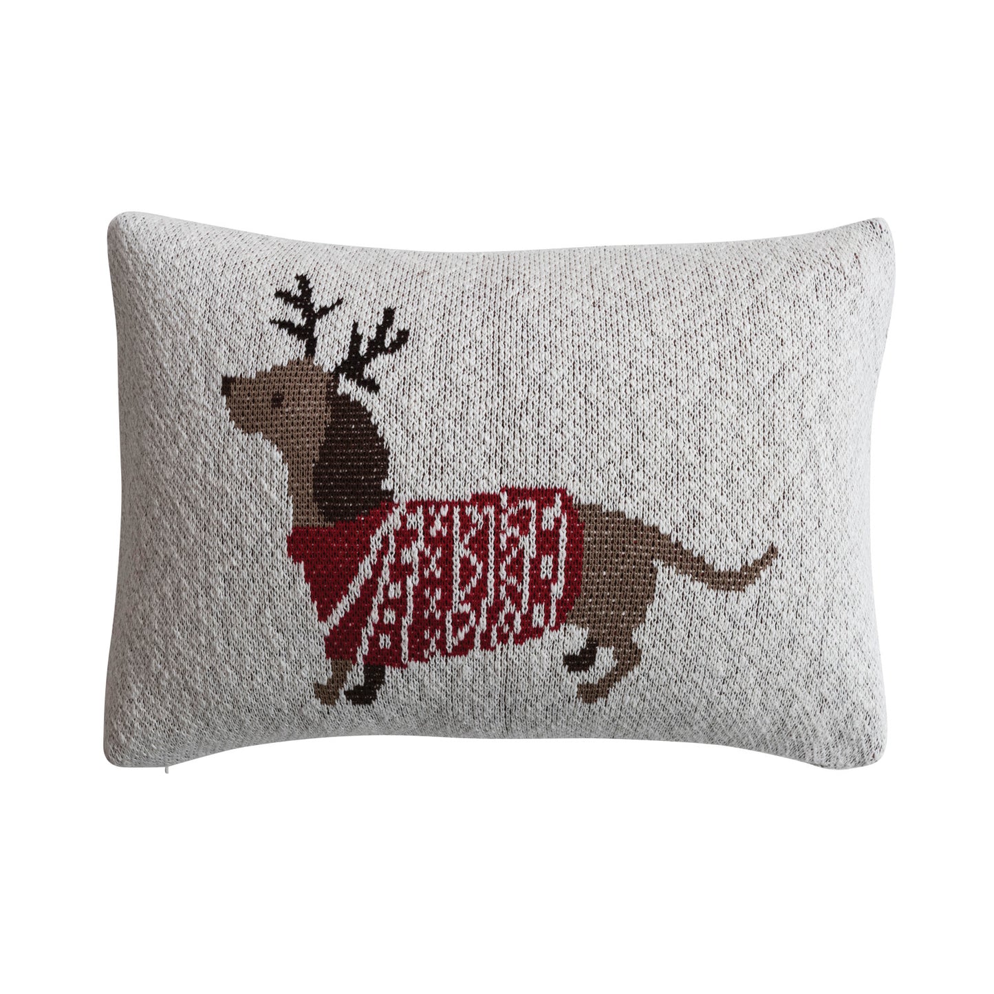 Cotton Knit Lumbar Pillow