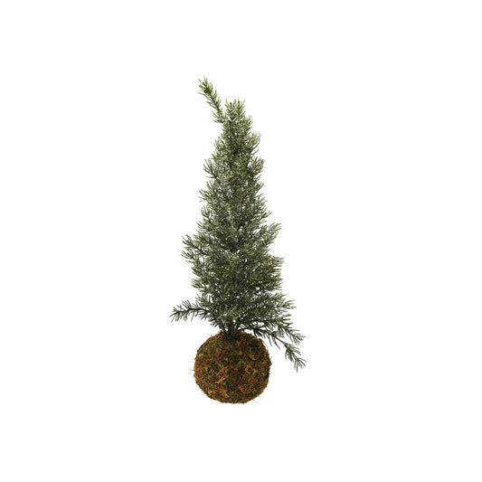 Faux Fir Tree w/ Moss Ball Base