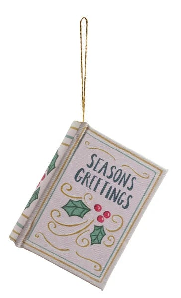 Canvas Book Ornament