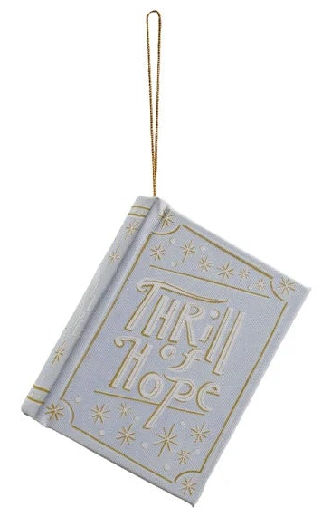 Canvas Book Ornament