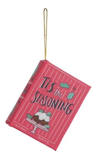Canvas Book Ornament