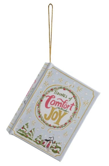 Canvas Book Ornament