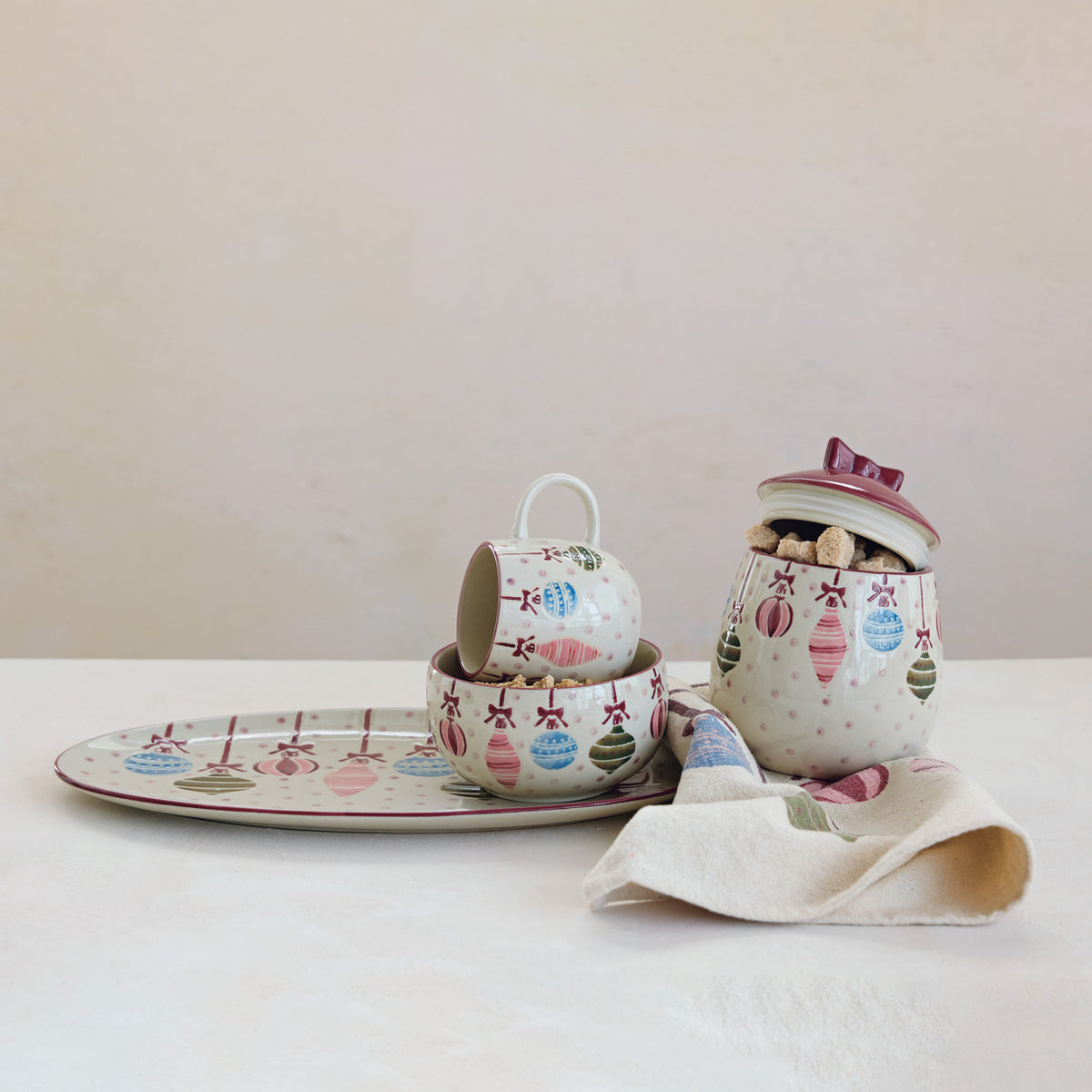 Hand-Painted Stoneware Bowl