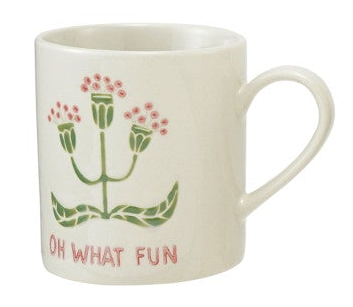 14 oz. Hand-Painted Stoneware Mug