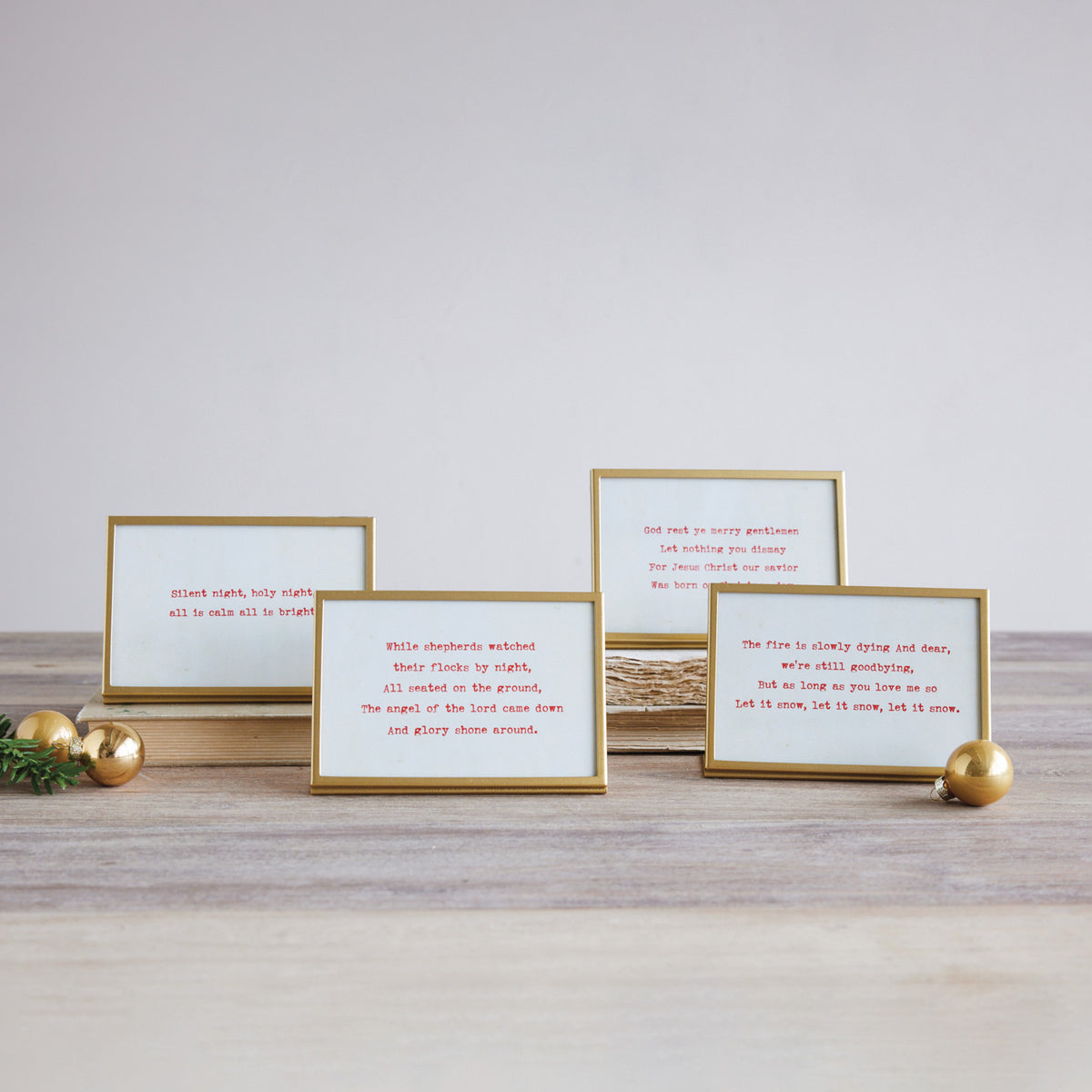Metal & Glass Frame w/ Easel & Saying