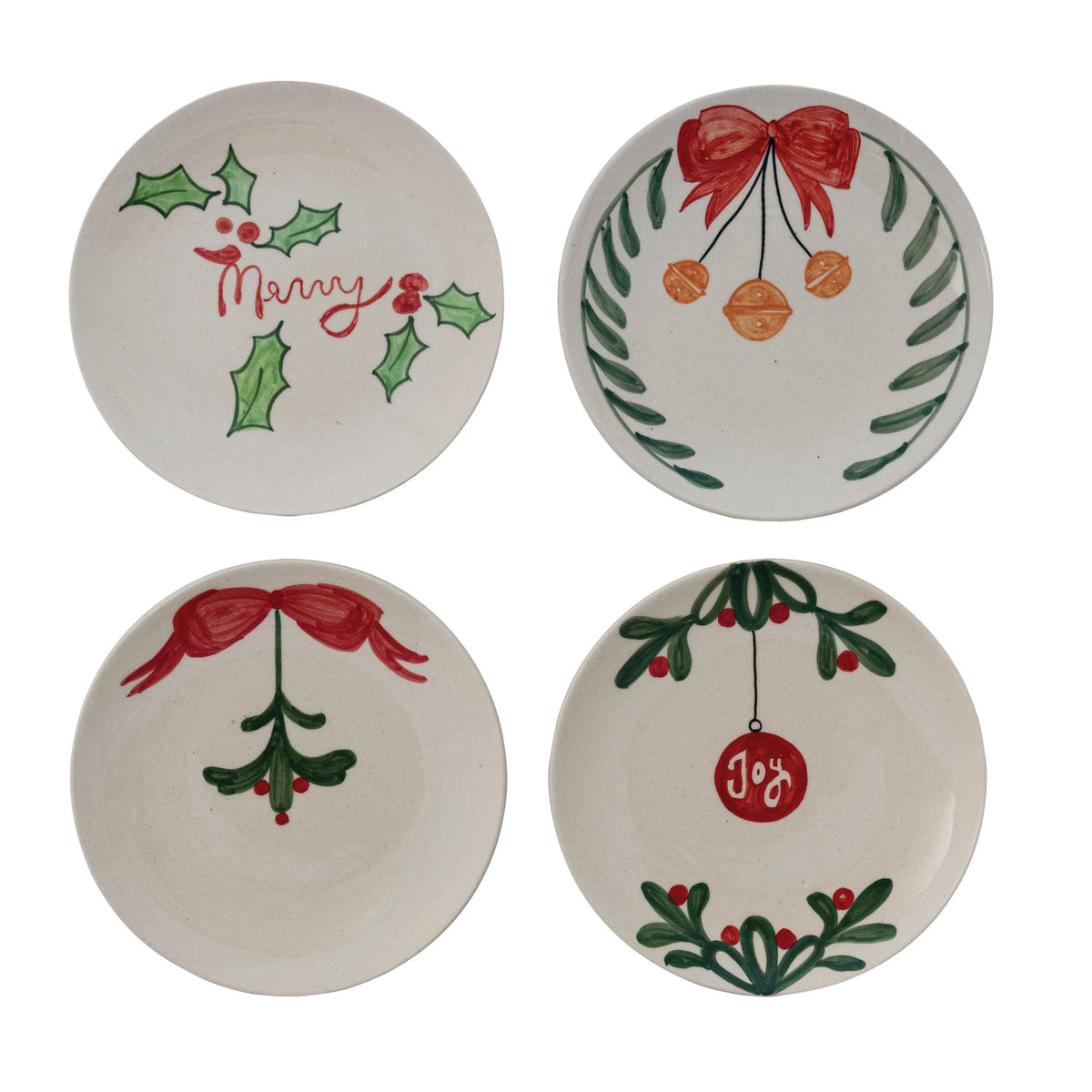 Hand-Painted Stoneware Plate