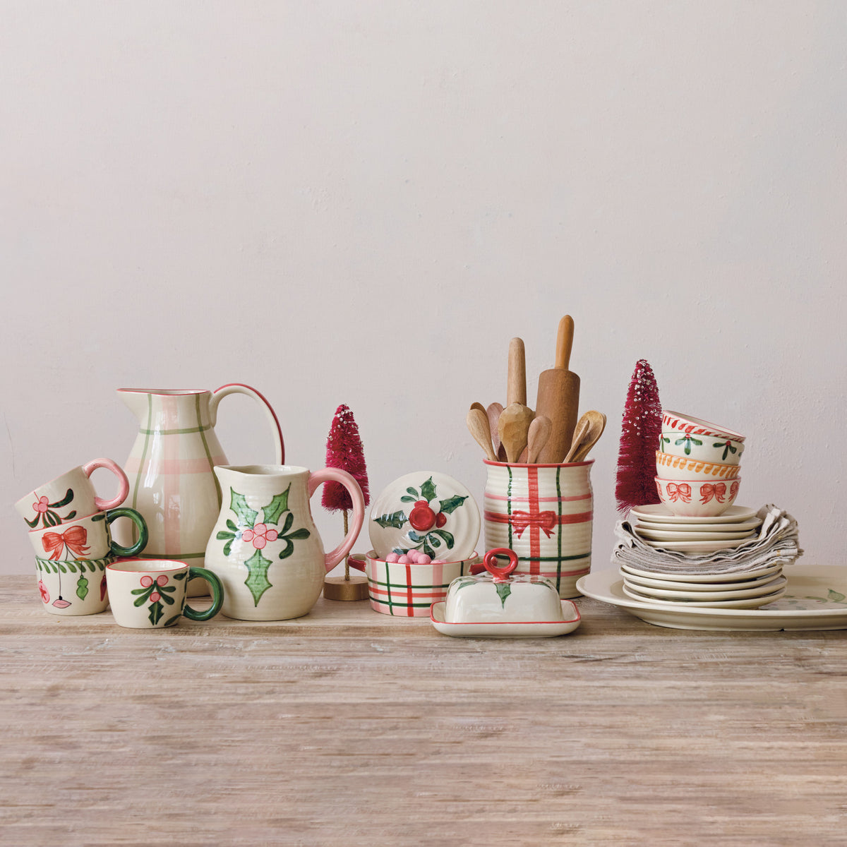 Hand-Painted Stoneware Plate