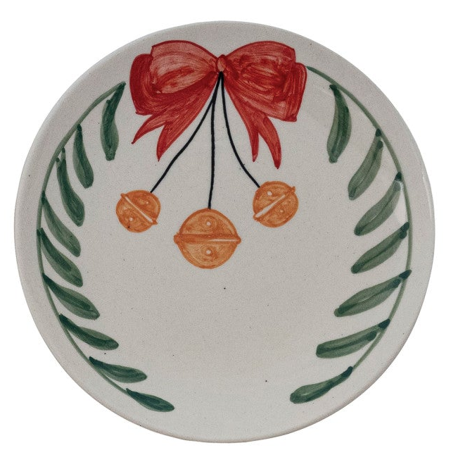 Hand-Painted Stoneware Plate