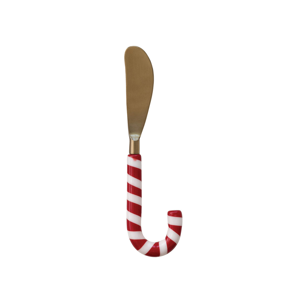Stainless Steel Spreader w/ Resin Candy Cane Shaped Handle