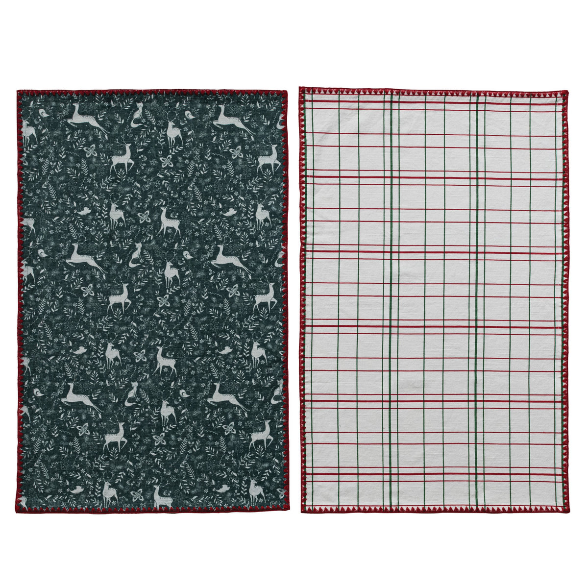 Tea Towels & Tree Shaped Cheese/Serving Board