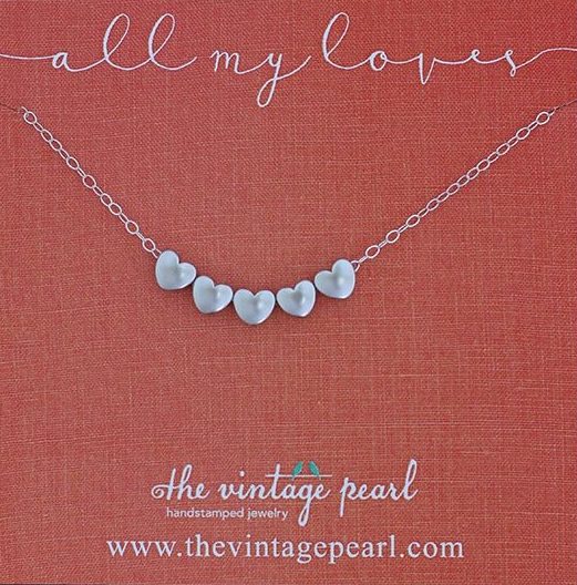 All My Loves Necklace: 5 Heart