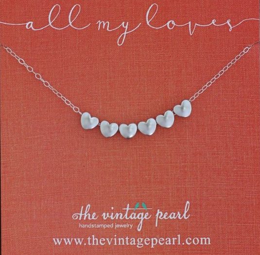 All My Loves Necklace: 6 Hearts