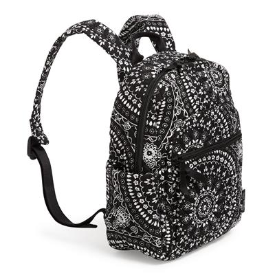 Small Backpack | Black Bandana Medallion