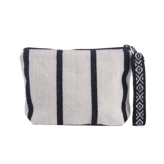 Makeup Pouch in Bolivian Wool | Onyx