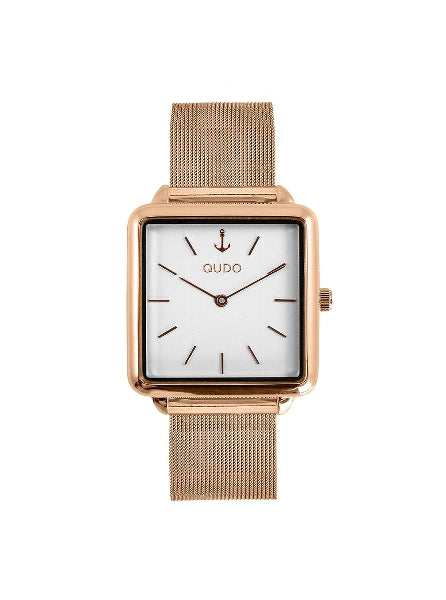 Rose Gold Watch w/ Metal Band