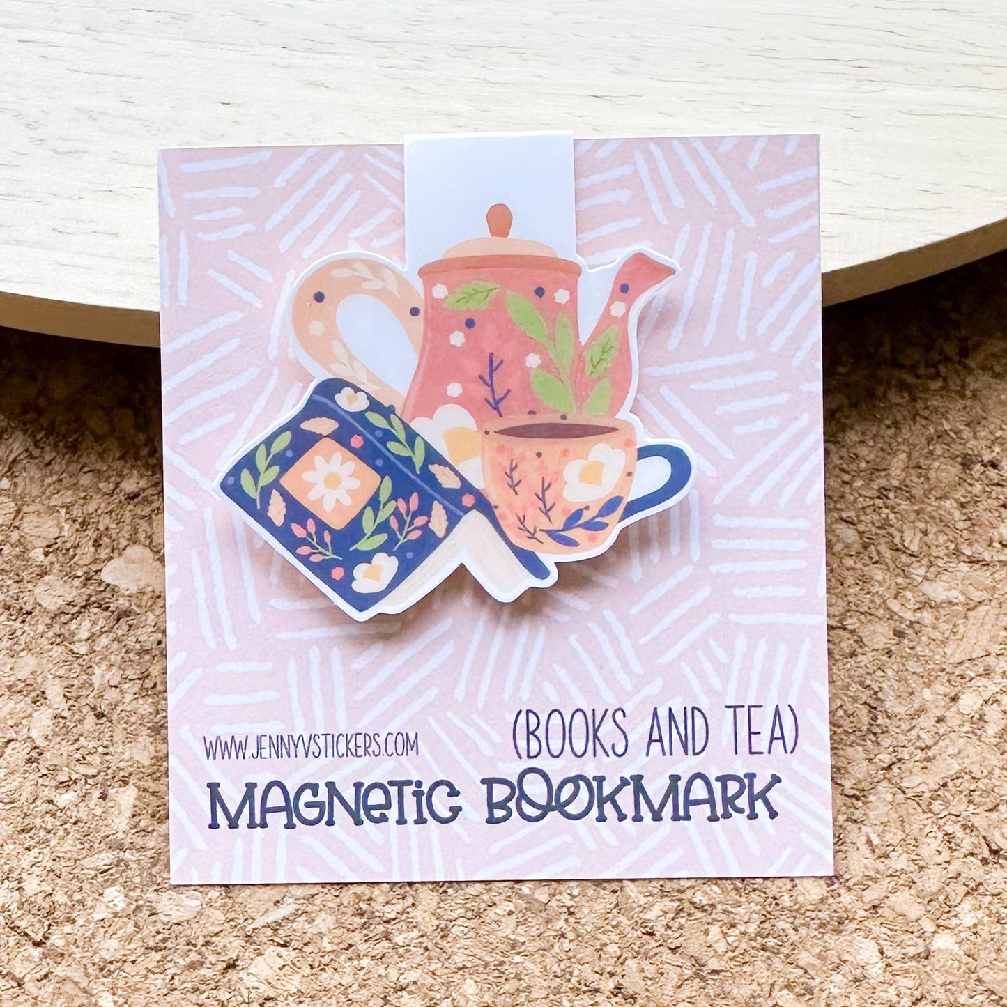 Magnetic Bookmark | Books & Tea