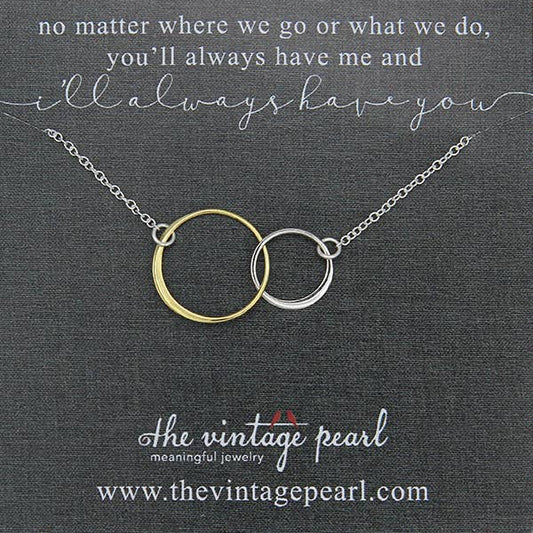I’ll Always Have You Necklace (sterling silver & gold)