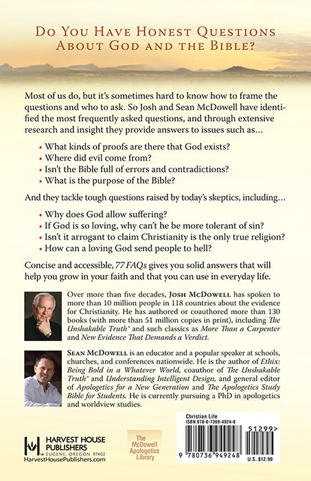 77 FAQs About God and the Bible | Josh & Sean McDowell