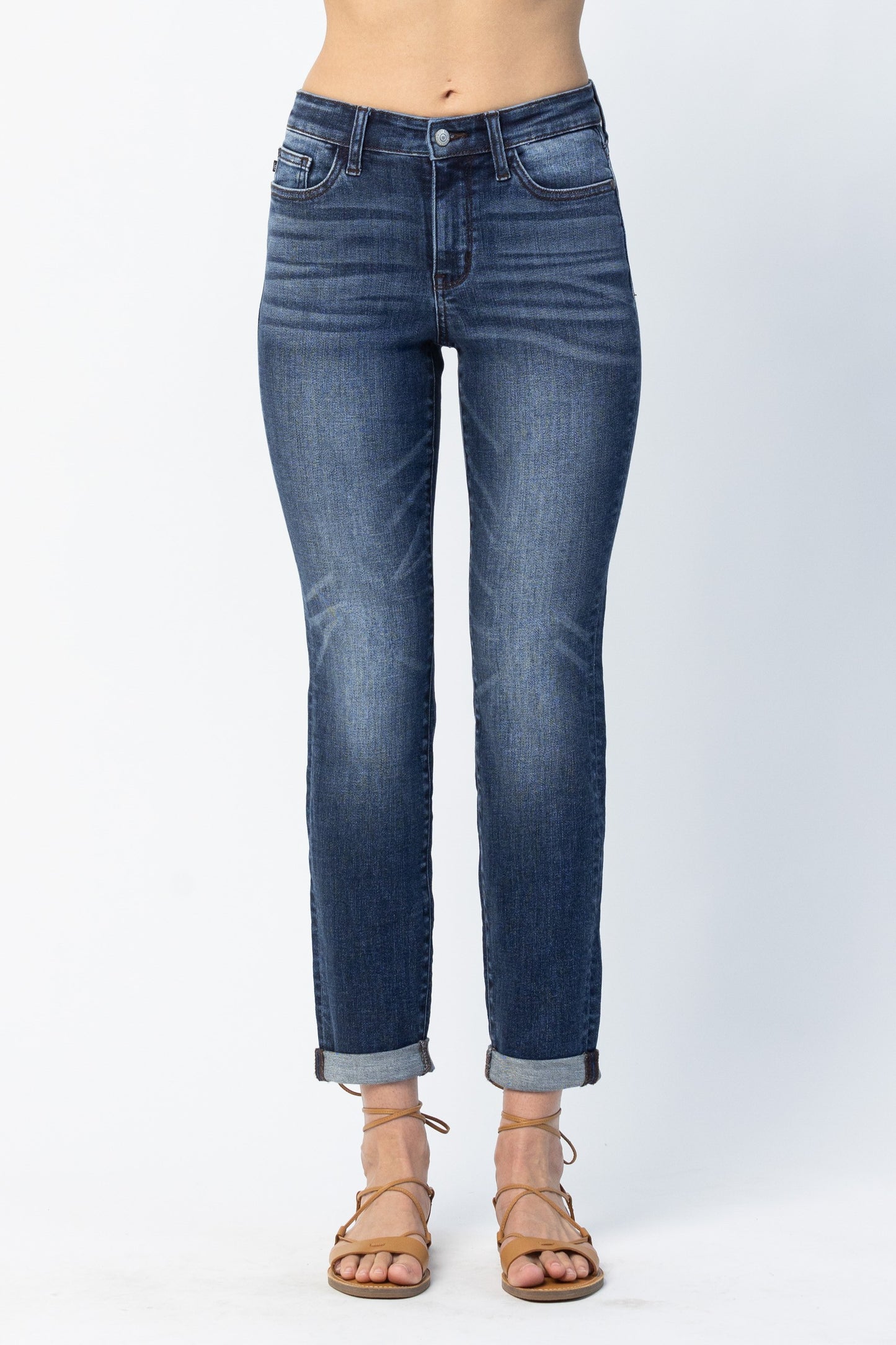 Mid Rise | Slim | Cuffed Jeans