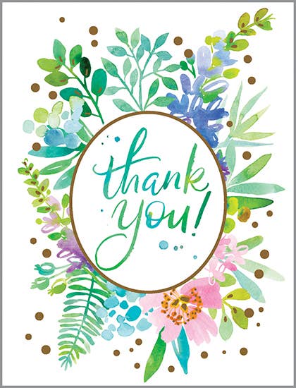 Thank You Greeting Card | Thank You Greenery