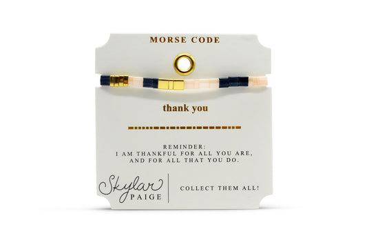Morse Code Bracelet | Thank You