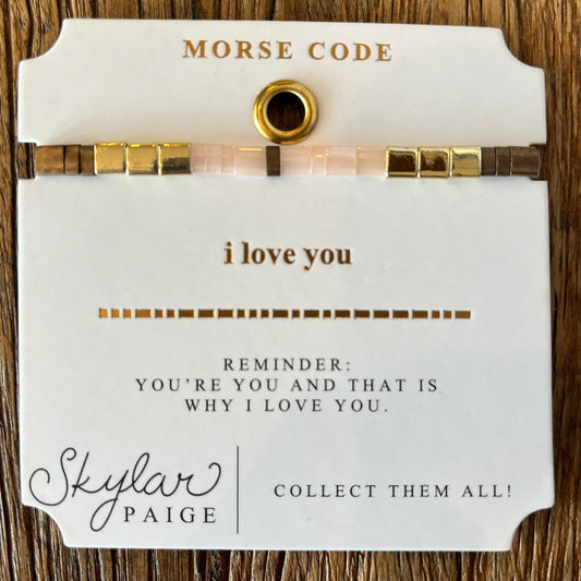 Morse Code Bracelet | I Love You