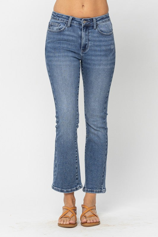 Mid-Rise | Bootcut | Demi Crop Jeans