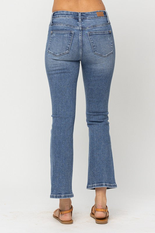 Mid-Rise | Bootcut | Demi Crop Jeans