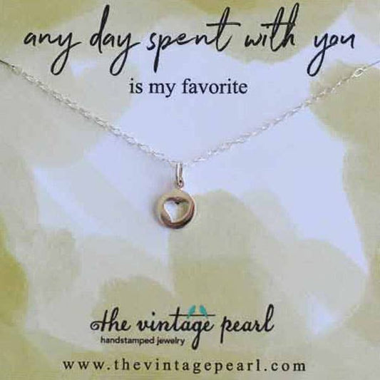 Any Day Spent With You Necklace (sterling silver)