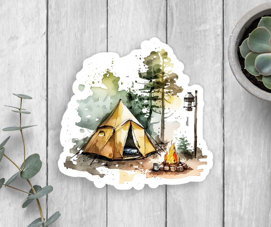 Sticker | Camping Tent