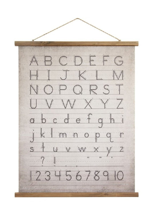 Alphabet Wood Scroll