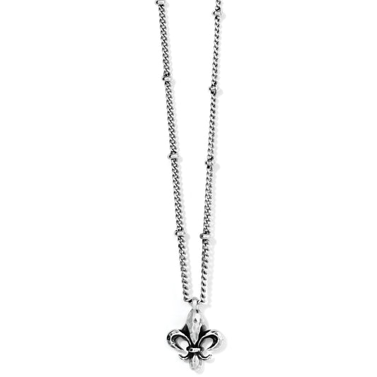 Fleur De Lis Mini Pendant Neck