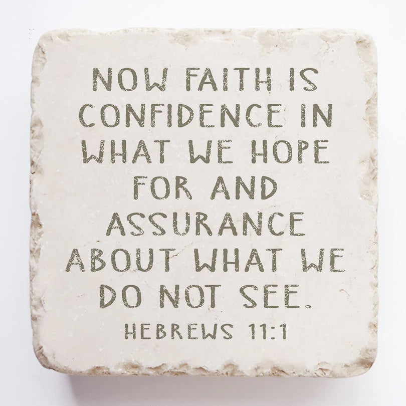 Scripture Stone Small Block : Hebrews 11:1