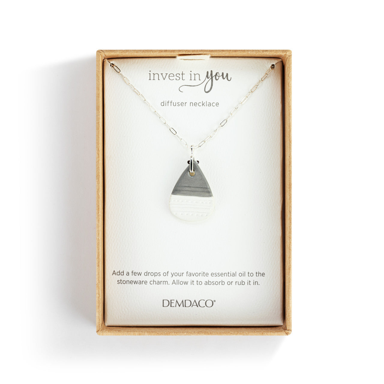 Diffuser Necklace | Gray