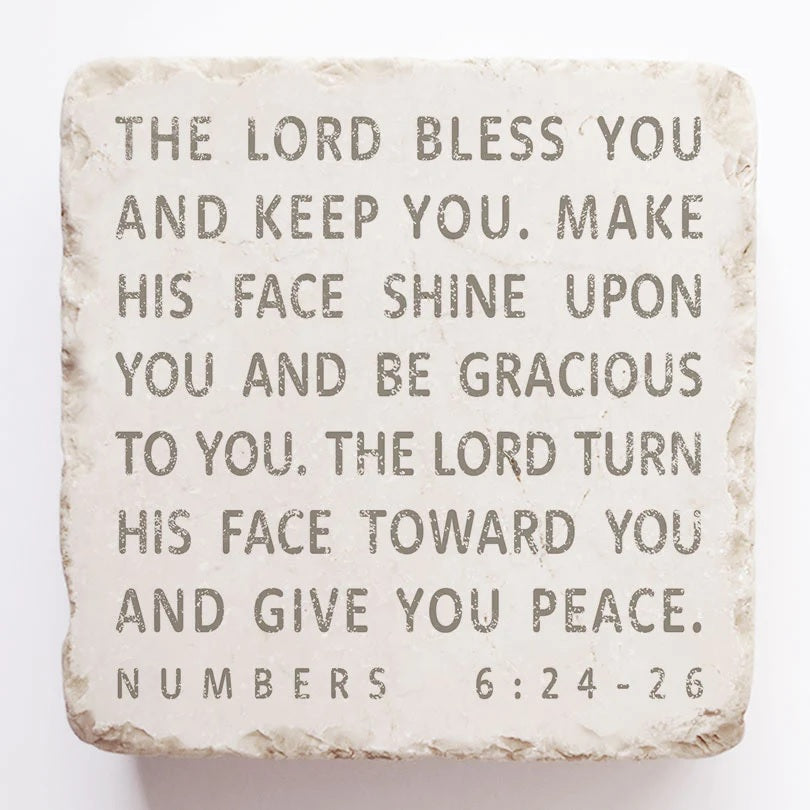 Scripture Stone Small Block :  Numbers 6:24-26