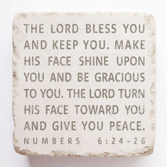 Scripture Stone Small Block :  Numbers 6:24-26