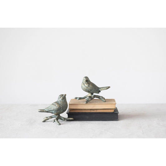 Cast Iron Verdigris Bird