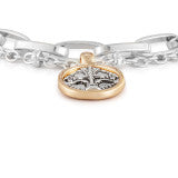 Wrapped In Prayer Layer Bracelet - Silver